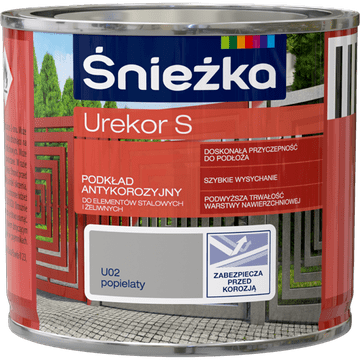 ŚNIEŻKA UREKOR S ANTIKOROZIJSKI PREMAZ ZA METAL, SIVI 0,2L