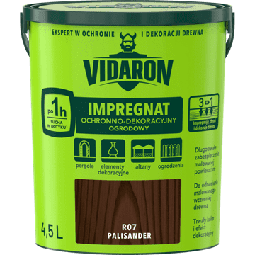 VIDARON VRTNA IMPREGNACIJA RUŽOVO DRVO R07 4,5L