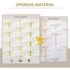Homestar Pregrada za sobu 4 panela sklopivi paravan 160x16x170 cm bijela