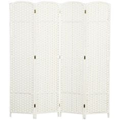 Homestar Pregrada za sobu 4 panela sklopivi paravan 160x16x170 cm bijela