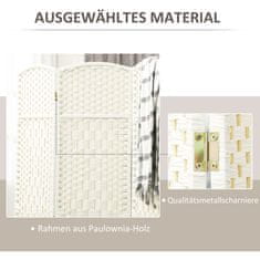 Homestar Pregrada za sobu 4 panela sklopiva 180x17x180 cm bijela