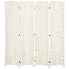 Homestar Pregrada za sobu 4 panela sklopiva 180x17x180 cm bijela