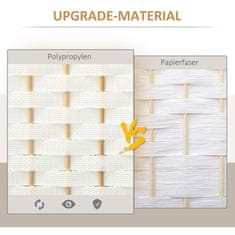 Homestar Pregrada za sobu 6 panela sklopiva 240x16x170 cm bijela