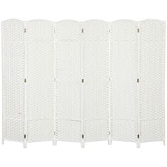 Homestar Pregrada za sobu 6 panela sklopiva 240x16x170 cm bijela