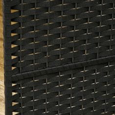 Homestar Pregrada za sobu 6 panela sklopiva 240x16x170 cm crna