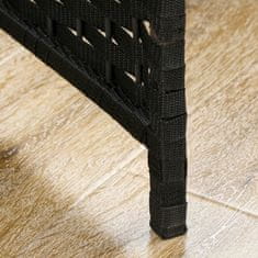 Homestar Pregrada za sobu 6 panela sklopiva 240x16x170 cm crna