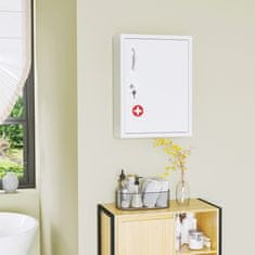 Homestar Zidni ormarić za lijekove 40x15x535 cm bijeli