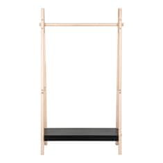 House Nordic Stalak za odjeću Torino 94.5x39x170 cm crna