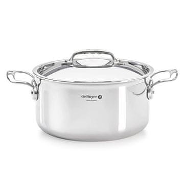 de Buyer Lonac od nehrđajućeg čelika 3742.16, AFFINITY, stainless steel, with lid, diameter 16 cm, volume 1.8 l