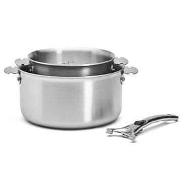 de Buyer Set tava de Kupac 3661.02 LOQY, 2 kom. lonaca 16/20 cm, 1 kom. ručka, volumen 1,5/2,5 L, zakrivljeni rub