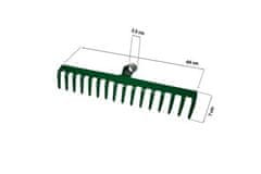 Ostatní Grablje Euro Tools 145056Q Iron rake, number of teeth 16