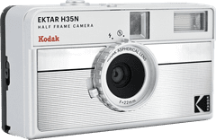 Kodak EKTAR H35N Analogna kamera na film HALF FRAME Striped Silver KODAK125175