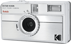 Kodak EKTAR H35N Analogna kamera na film HALF FRAME Striped Silver KODAK125175