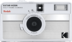 Kodak EKTAR H35N Analogna kamera na film HALF FRAME Striped Silver KODAK125175