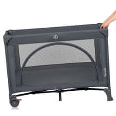 Lionelo Putni krevetić Laura, sivi (sivi beton)