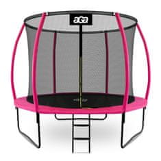 Aga SPORT EXCLUSIVE Trampolin 305 cm Ružičasta + zaštitna mreža + ljestve