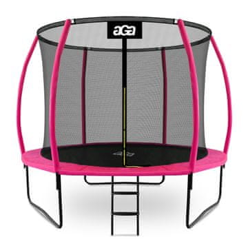 Aga SPORT EXCLUSIVE Trampolin 305 cm Ružičasta + zaštitna mreža + ljestve