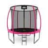 Aga SPORT EXCLUSIVE Trampolin 250 cm Ružičasta + zaštitna mreža + ljestve