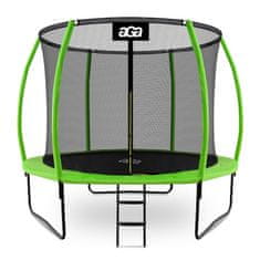 Aga SPORT EXCLUSIVE Trampolin 305 cm Svijetlo zelena + zaštitna mreža + ljestve