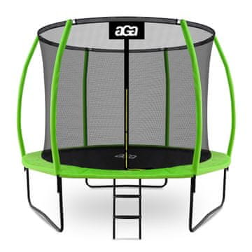 Aga SPORT EXCLUSIVE Trampolin 305 cm Svijetlo zelena + zaštitna mreža + ljestve