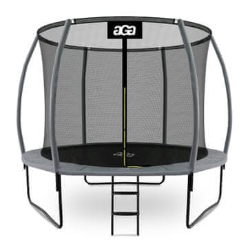 Aga SPORT EXCLUSIVE Trampolin 305 cm Siva + zaštitna mreža + ljestve
