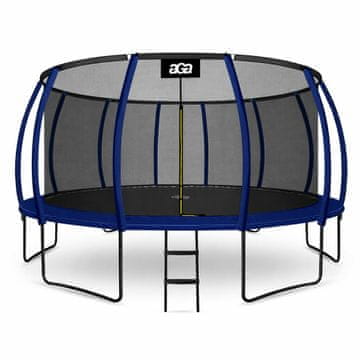 Aga SPORT EXCLUSIVE Trampolin 500 cm Tamno plava + zaštitna mreža + ljestve