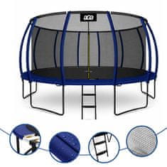 Aga SPORT EXCLUSIVE Trampolin 500 cm Tamno plava + zaštitna mreža + ljestve