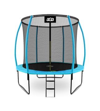 Aga SPORT EXCLUSIVE Trampolin 250 cm Svijetloplava + zaštitna mreža + ljestve