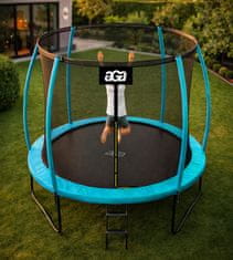 Aga SPORT EXCLUSIVE Trampolin 250 cm Svijetloplava + zaštitna mreža + ljestve