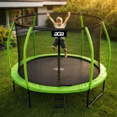 Aga SPORT EXCLUSIVE Trampolin 305 cm Svijetlo zelena + zaštitna mreža + ljestve