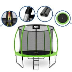 Aga SPORT EXCLUSIVE Trampolin 305 cm Svijetlo zelena + zaštitna mreža + ljestve