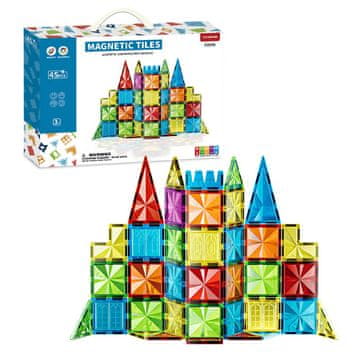Magnetic Tiles Magnetni set za gradnju Diamond 45 dijelova - Magnetne pločice