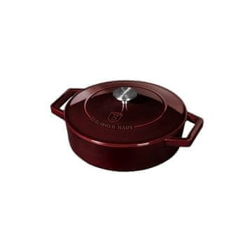 Berlingerhaus Tava BH-6498 lijevano željezo s poklopcem 26 cm Bordo linija