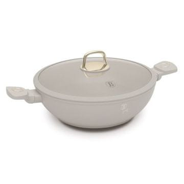 Berlingerhaus WOK tava s poklopcem s titanskim premazom BH-8065 30 cm Sahara Collection
