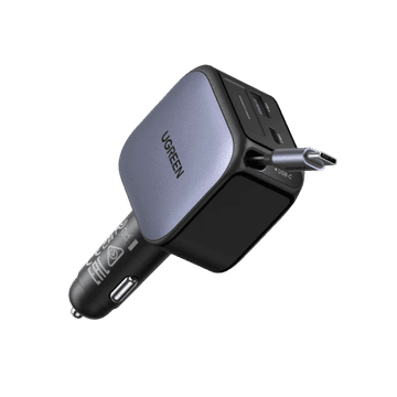 Ugreen 90W punjač za automobil s ugrađenim USB-C kabelom
