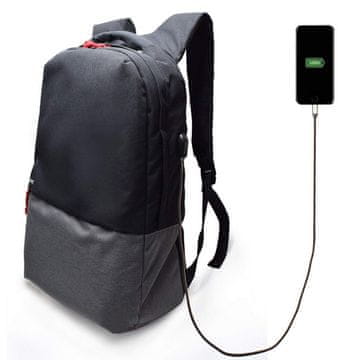 Ewent Ruksak za laptop od 17,3'', USB priključak, crna, EW2529