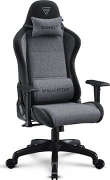 SENSE7 gaming stolica Spellcaster FUKU FF sivo-crna