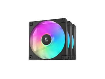 DEEPCOOL Ventilator za kućište DeepCool FD12 (3 u 1) ARGB PWM 120mm, 3 Pack, crni