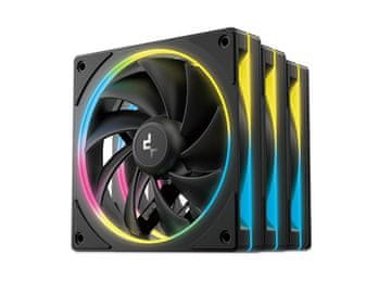 DEEPCOOL Ventilator za kućište DeepCool FL12 SE 3-IN-1 ARGB PWM 120mm, 3 Pack, crni
