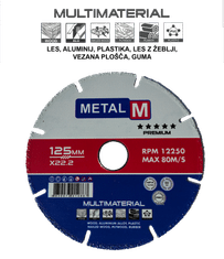 Metal M višenamjenska daska za rezanje 125 × 22,23