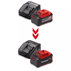 Einhell PXC Starter Kit punjača i baterije, 18 V, 5,2 Ah (4512147)