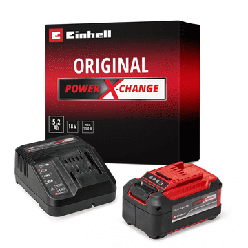 Einhell PXC Starter Kit punjača i baterije, 18 V, 5,2 Ah (4512147)