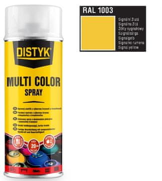 DISTYK MULTI COLOR SPREJ RAL 1003 SIGNALNO ŽUTA 400ml, 6 komada