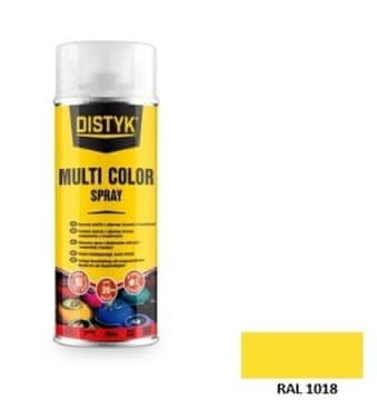 DISTYK MULTI COLOR SPREJ RAL 1018 CINK ŽUTA 400 ml, 12 komada