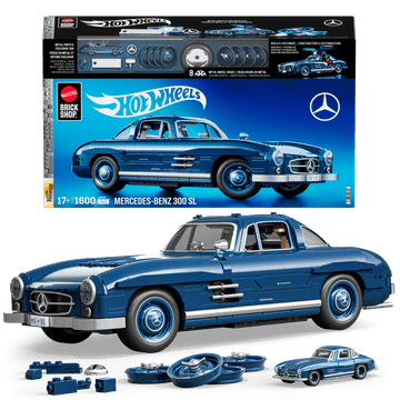 Mattel Brick Shop Hot Wheels Premium Mercedez-Benz 300 SL