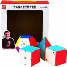 KOSTKA QiYi Megaminx + Pyraminx + Skewb + SET Ivy Cube