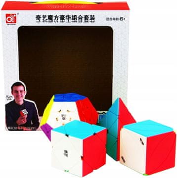KOSTKA QiYi Megaminx + Pyraminx + Skewb + SET Ivy Cube