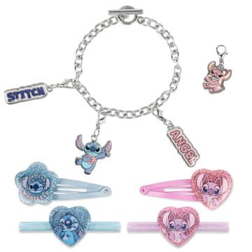 STITCH - Set narukvica s privjescima + dodaci za kosu