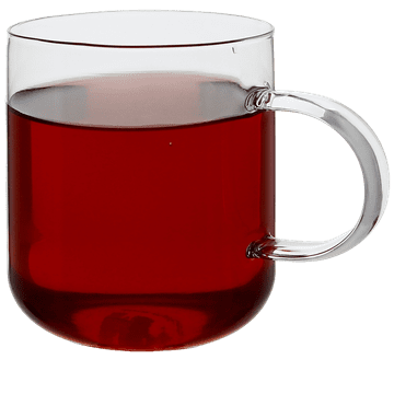 Staklena šalica za kavu i čaj 330 ml. 9 cm prozirna