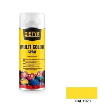DISTYK MULTI COLOR SPREJ RAL 1023 PROMETNO ŽUTA 400 ml, 12 komada